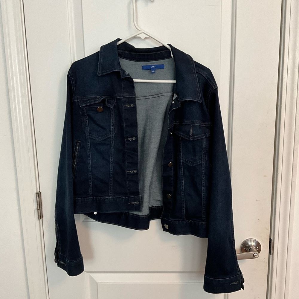 Apt. 9 Women’s Jean Jacket Blue Size Large